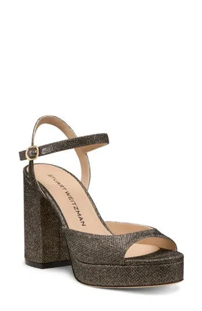 Stuart Weitzman Dayna Ii Platform Sandal In Gold