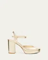 Stuart Weitzman Women's Ryder 95 Strappy Platform Sandals In Light Gold