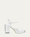 Stuart Weitzman Dayna Ii Platform Sandals In Silver