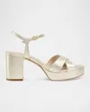 Stuart Weitzman Dayna Platform 80 Sandals In Light Gold