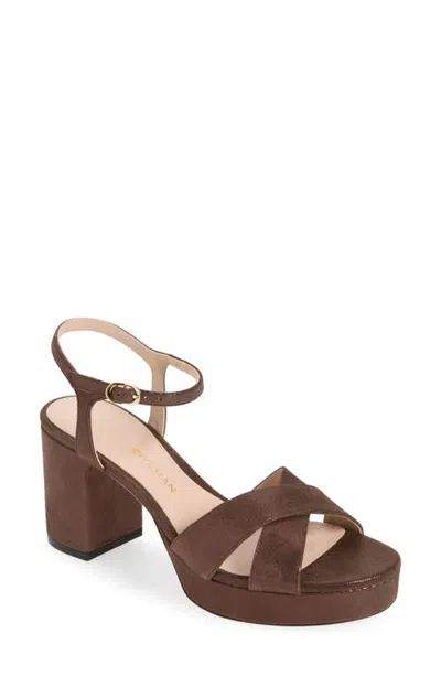 Stuart Weitzman Dayna Platform 80 Sandal In Brown