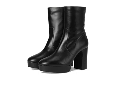 Stuart Weitzman Stretch-leather Ankle Boots In Black