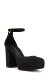 Stuart Weitzman Women's Ryder Ii Ankle Strap Platform High Heel Sandals In Black