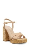 Stuart Weitzman Dayna Platform Sandal In Adobe/natural
