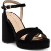Stuart Weitzman Dayna Platform Sandal In Black