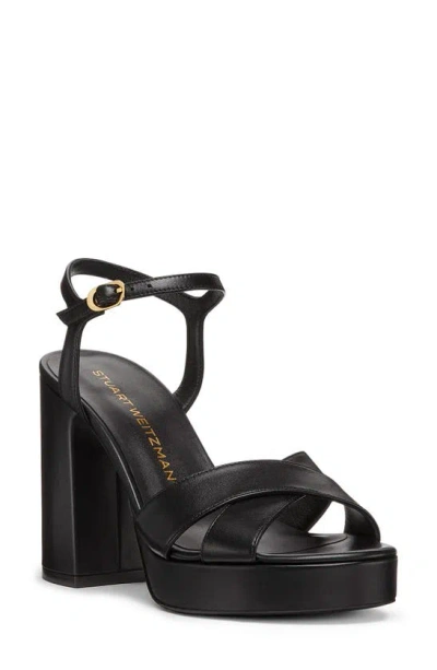 Stuart Weitzman Dayna Platform Sandal In Black