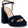 Stuart Weitzman Dayna Platform Sandal In Blue