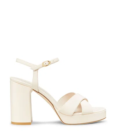 Stuart Weitzman 90mm Dyana Platform Sandals In Neutrals