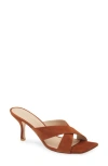 Stuart Weitzman Dayna Slide 75 Sandal In Luxe Saddle Suede