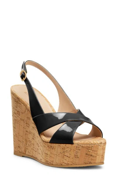 STUART WEITZMAN STUART WEITZMAN DAYNA SLINGBACK PLATFORM WEDGE SANDAL