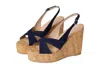 Stuart Weitzman Dayna Slingback Wedge In Multi