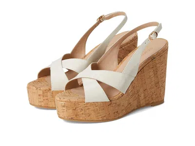 Stuart Weitzman Dayna Slingback Wedge In White