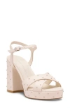 Stuart Weitzman Dayna Sostud Platform Sandal In White