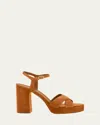Stuart Weitzman Dayna Platform Sandal In Hazel