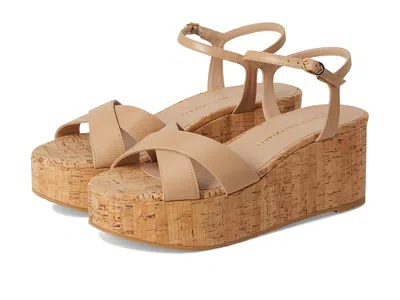 Stuart Weitzman Dayna Wedge In Brown