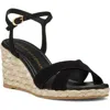 Stuart Weitzman Dayna Wedge Sandal In Black/natural