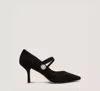 Stuart Weitzman Dede 75 Mary Jane In Black