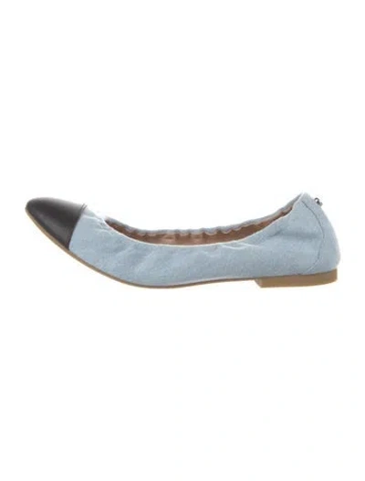 Pre-owned Stuart Weitzman Denim Ballet Flats In Blue