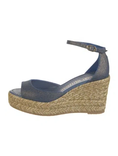 Pre-owned Stuart Weitzman Denim Espadrilles In Blue