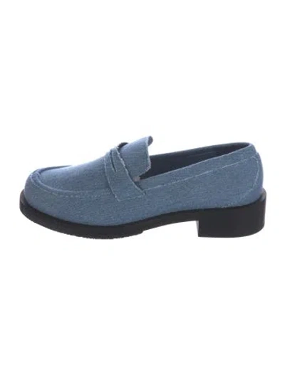 Pre-owned Stuart Weitzman Denim Loafers In Blue