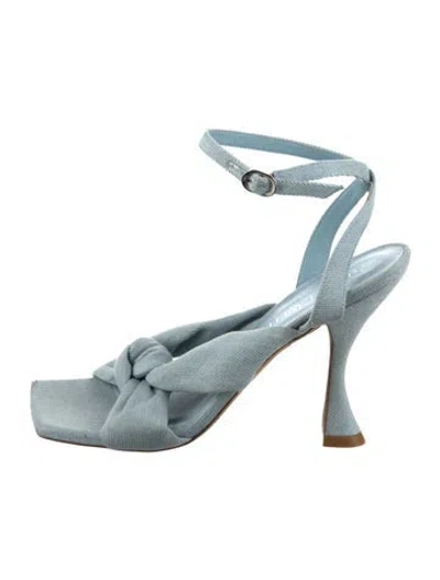 Pre-owned Stuart Weitzman Denim Sandals In Blue
