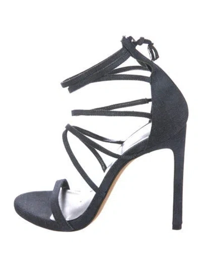 Pre-owned Stuart Weitzman Denim Sandals In Blue