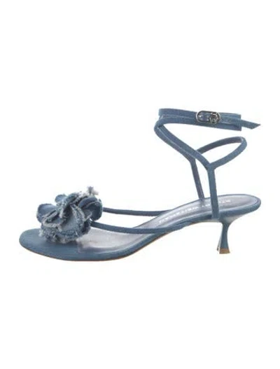 Pre-owned Stuart Weitzman Denim Sandals In Blue