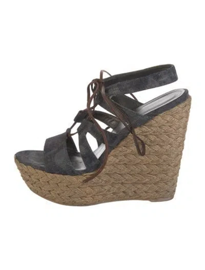 Pre-owned Stuart Weitzman Denim Sandals In Blue
