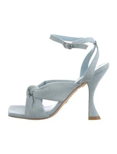 Pre-owned Stuart Weitzman Denim Sandals In Blue