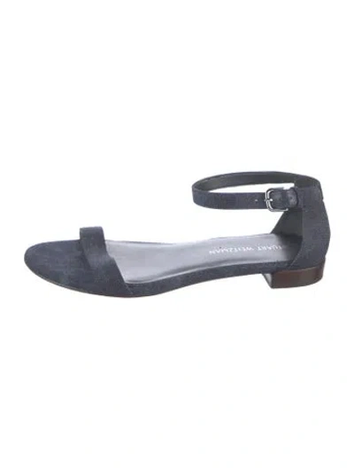 Pre-owned Stuart Weitzman Denim Sandals In Blue