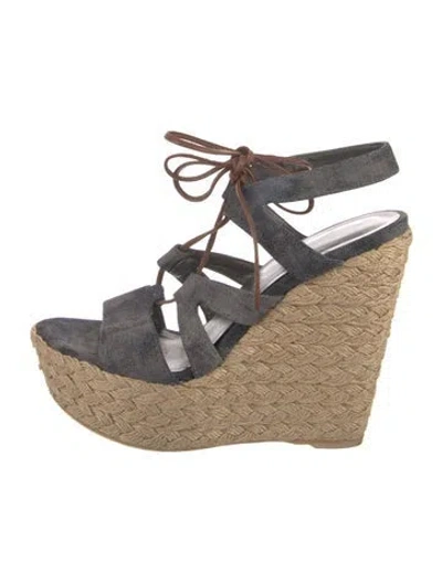 Pre-owned Stuart Weitzman Denim Slingback Pumps In Blue