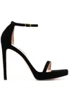 Stuart Weitzman Disco Stiletto Heel Sandals In Black