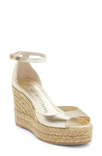 Stuart Weitzman Distia Espadrille Wedge Sandal In Multi