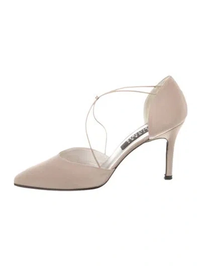 Pre-owned Stuart Weitzman D'orsay Pumps In Neutral