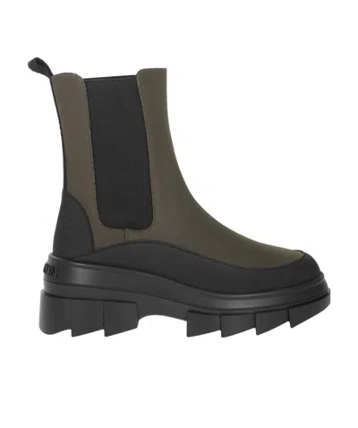 STUART WEITZMAN MILITARY SLIP-ON BOOTS