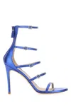 Stuart Weitzman Satin Strappy Sandals With Stiletto Heel