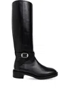 Stuart Weitzman Belted Leather Boot For Women In Black