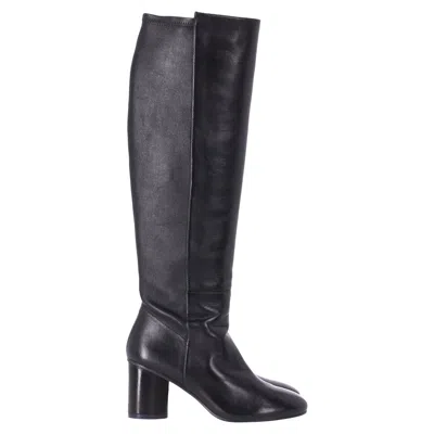 Stuart Weitzman Eloise 75 Boots In Black Leather