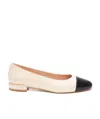 Stuart Weitzman Pearl Leather Ballet Flats In White