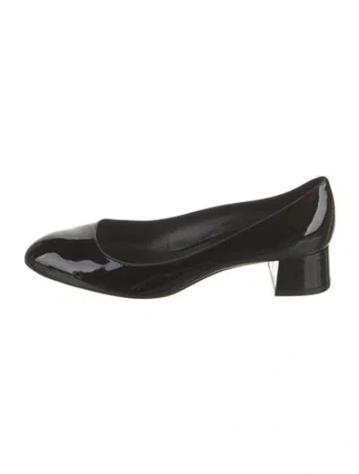Pre-owned Stuart Weitzman Embossed Leather Pumps In Black