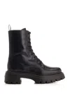 Stuart Weitzman Emerson Leather Ranger Booties In Black