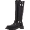 Stuart Weitzman Emerson Womens Buckle Leather Knee-high Boots In Black