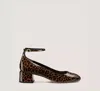Stuart Weitzman Emilee Strap Pump 45 In Animal Print