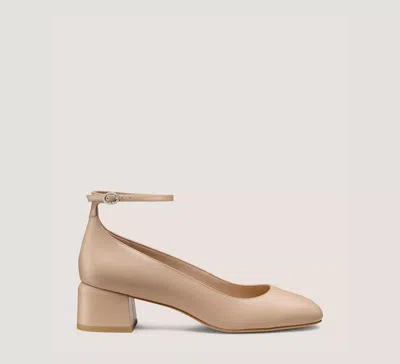 Stuart Weitzman Emilee Strap Pump 45 In Neutral