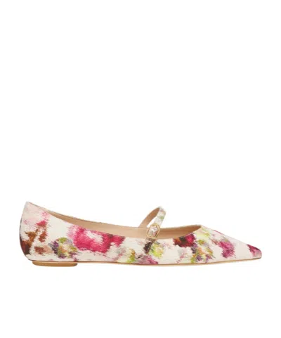 Stuart Weitzman Emilia Ballerina Shoes In Nude
