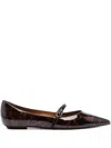 Stuart Weitzman Emilia Ballet Flats In Braun