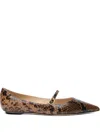 Stuart Weitzman Emilia Ballet Flats In Animal Print