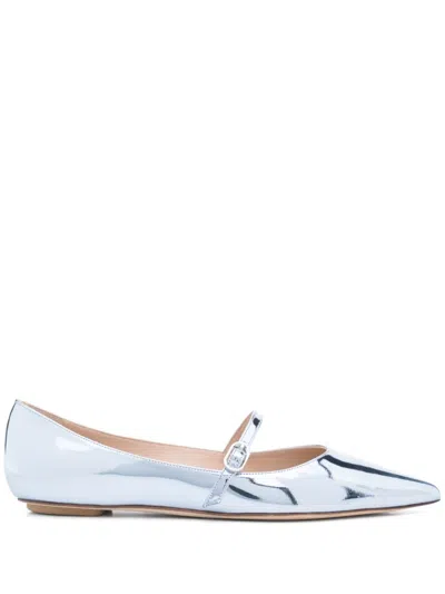 Stuart Weitzman Emilia Ballet Flats In Blue
