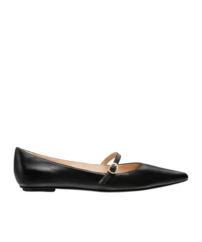 STUART WEITZMAN EMILIA LEATHER LOAFERS