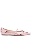 Stuart Weitzman Emilia Mini Mary Jane Flat In Xku Pink Marshmallow